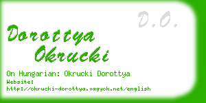 dorottya okrucki business card